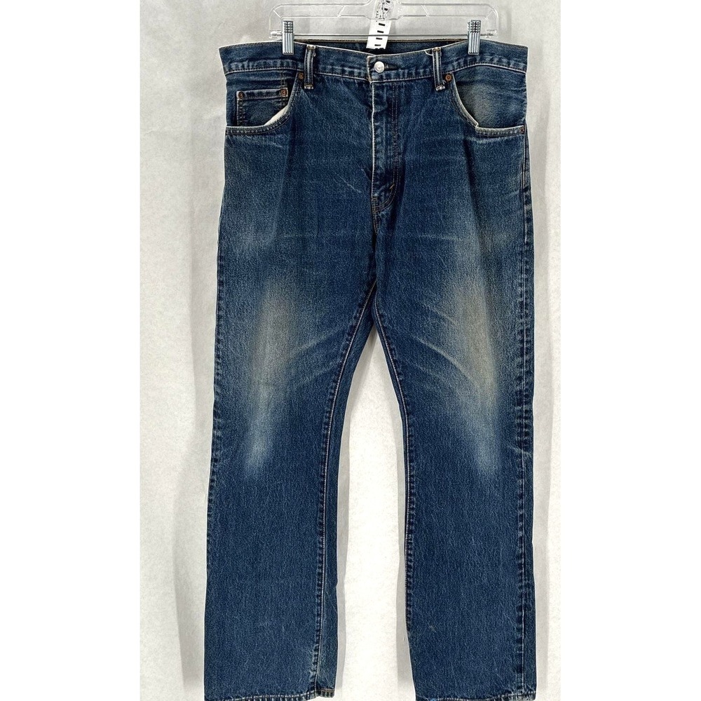 Levi's 517 Men's Straight Leg Distressed Denim Jeans SZ 38/34
